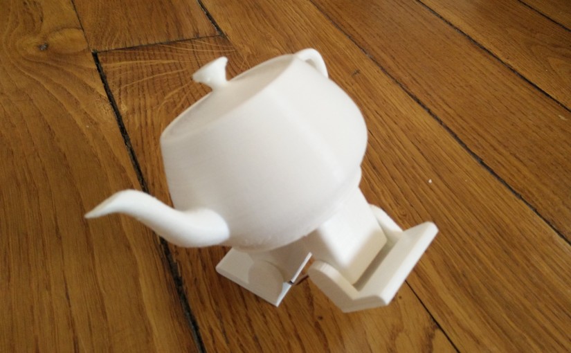 Stampa 3D, filamenti in PLA - la teiera danzante